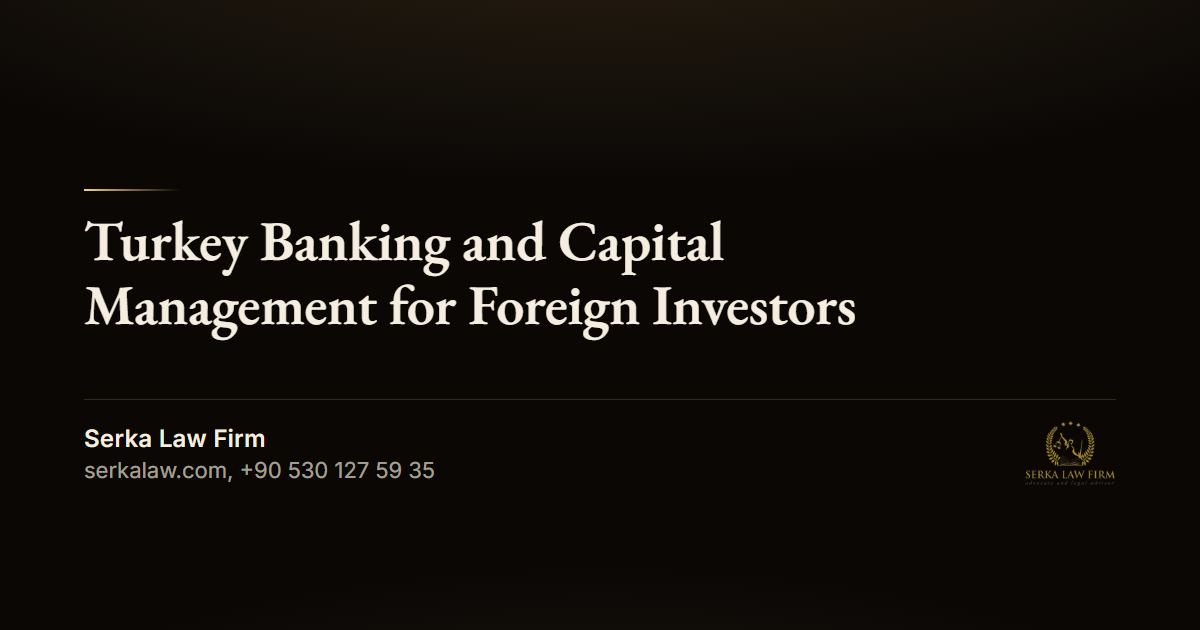 Turkey Banking and Capital Management for Foreign Investors