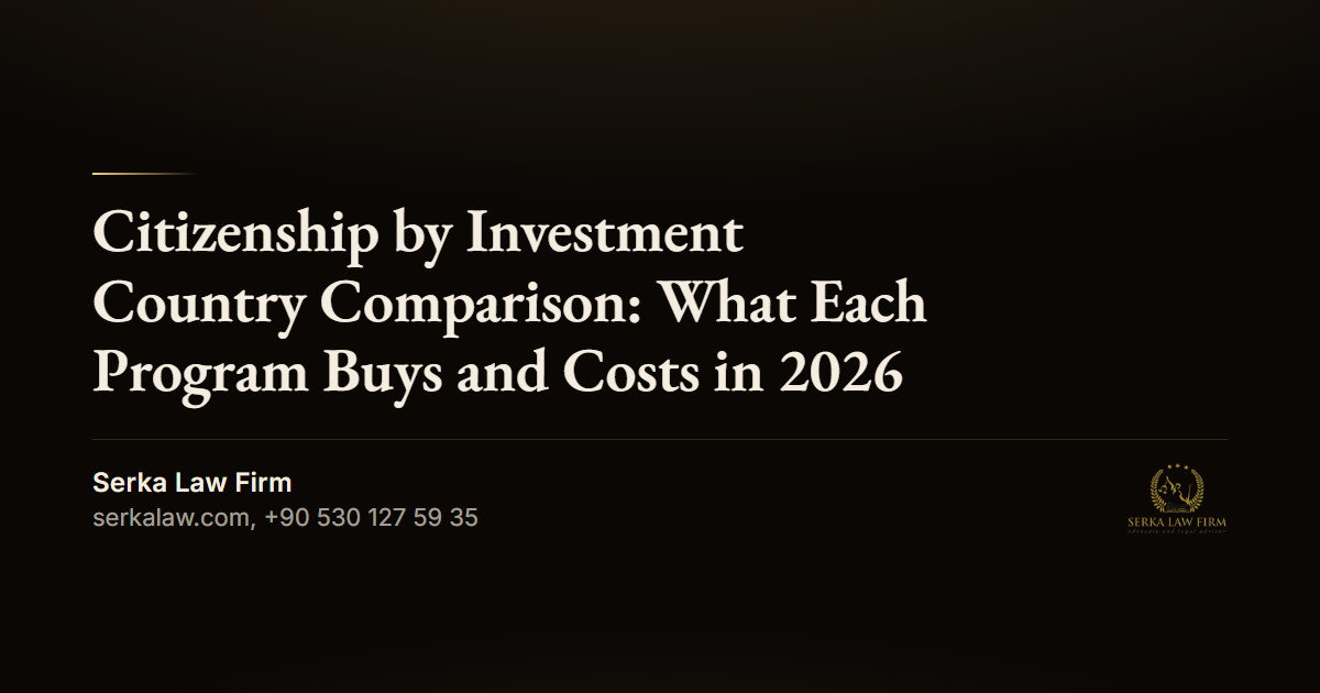 Citizenship by Investment Country Comparison: What Each Program Buys and Costs in 2026