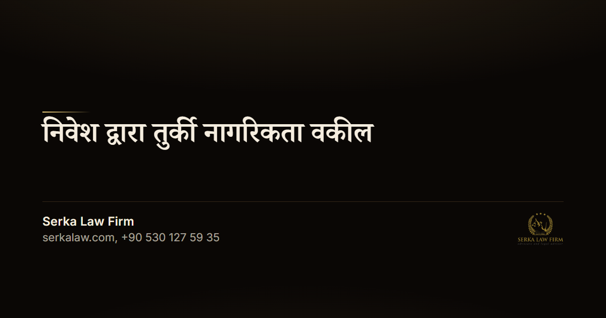 निवेश द्वारा तुर्की नागरिकता वकील